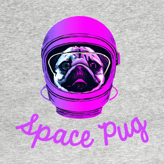 Space Pug Dog Owner Pugs Funny Dog by BetterManufaktur